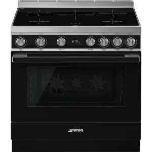 Smeg Portofino Cooker CPF9IPBL Black