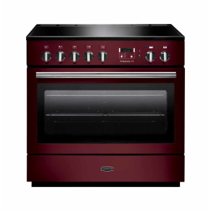 Rangemaster Professional + FX Freestanding cooker Electric Zone induction hob Red