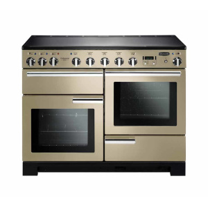 Rangemaster Professional Deluxe 110 Induction Freestanding cooker Electric Zone induction hob Black, Cream
