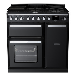 Rangemaster Estel Deluxe 90cm Dual Fuel Black/Chrome