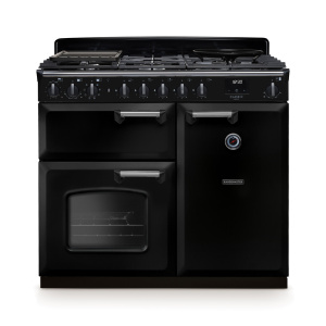 Rangemaster Classic Deluxe 100cm Dual Fuel Black/Chrome