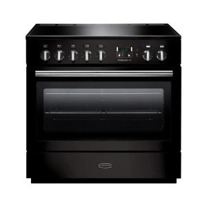 Rangemaster PROP90FXEIGB Range cooker Electric Zone induction hob Black, Stainless steel
