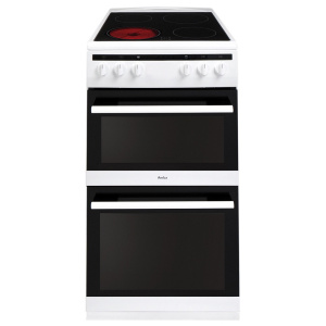 Amica AFC5100WH cooker Electric Ceramic hob Black, White