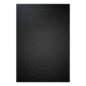 BORA Pro HiLight cooktop 3 ring/roaster All Black Countertop 37 cm Ceramic hob 2 zone(s)