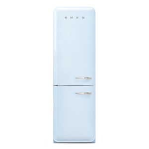 Smeg 60cm 50s Style Left Hand Hinge Fridge Freezer Pastel Blue