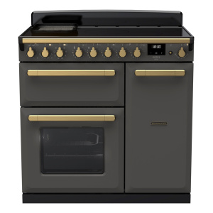 Rangemaster Estel Deluxe 90cm Induction Slate/Antique Brass