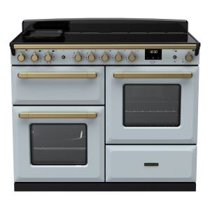 Rangemaster Estel Deluxe 110cm Induction Misty Blue/Antique Brass
