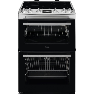 AEG CCX6530ACM Freestanding cooker Electric Ceramic hob Black, Stainless steel