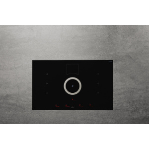 Elica NikolaTesla Switch BL/A/83 Black Built-in 83 cm Zone induction hob 4 zone(s) Built-in hood
