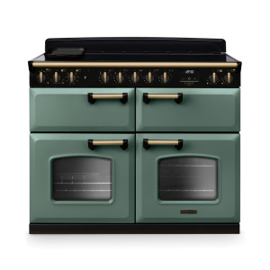 Rangemaster Classic Deluxe 110cm BC Induction Mineral Green/Antique Brass