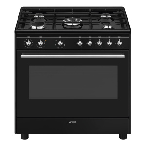 Smeg Concert Classic Cooker CX91GMBL Black