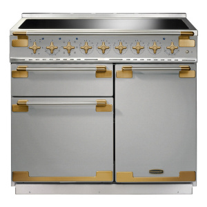 Rangemaster ELS100EISS/AB cooker Range cooker Electric Zone induction hob Brass, Stainless steel