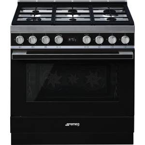 Smeg Portofino Cooker CPF9GPBL Black