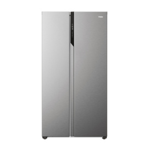 Haier HSR5918DNMP Freestanding 528 L Platinum, Stainless steel