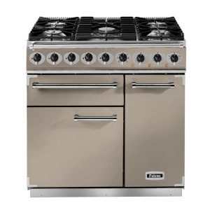 Rangemaster Falcon Deluxe 900 Dual Fuel Range cooker Electric Gas Copper