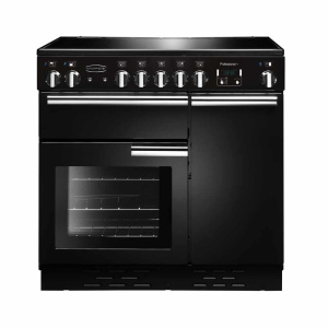 Rangemaster Professional + 90 Ceramic Freestanding cooker Electric Ceramic hob Black