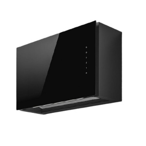 Elica PRF0163752 cooker hood Wall-mounted Black 700 m³/h