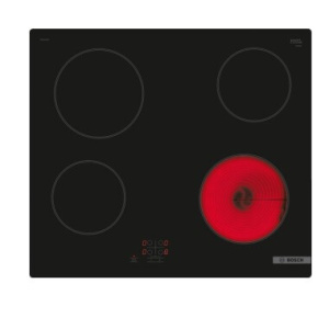 Bosch Serie 2 PKE61RAA8B hob Black Built-in 60 cm Ceramic hob 4 zone(s)