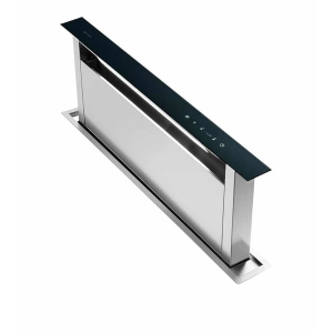 Caple DD912BK cooker hood Downdraft Black, Stainless steel