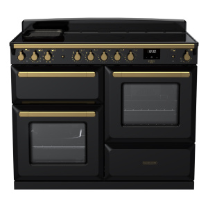 Rangemaster Estel Deluxe 110cm Induction Black/Antique Brass