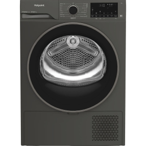 Hotpoint C HD 94M GBS UK tumble dryer Freestanding Front-load 9 kg Dark Grey