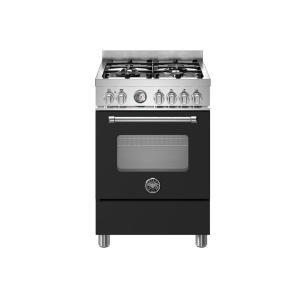 Bertazzoni MAS64L1ENEC cooker Range cooker Electric Gas Black, Stainless steel