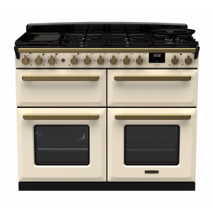 Rangemaster Estel Deluxe 110cm BC Dual Fuel Pale Cream/Antique Brass