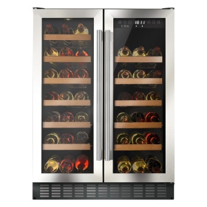 CDA FWC624SS wine cooler Compressor wine cooler Freestanding Black 40 bottle(s)