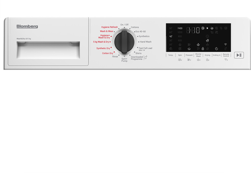 Blomberg LRI1854110 Integrated Washer Dryer with 8kg / 5kg Capacity - Image 5