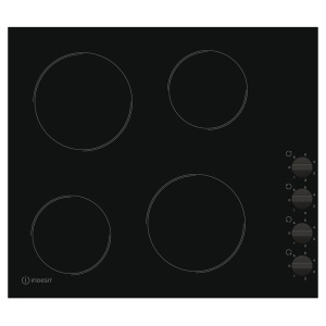 Indesit RI 860 C Black Built-in Ceramic hob 4 zone(s)