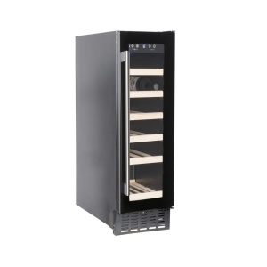 Amica AWC300BL wine cooler Compressor wine cooler Freestanding Black 19 bottle(s)