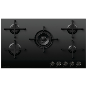 Fisher & Paykel CG905DNGGB4 hob Black Built-in 90 cm Gas 5 zone(s)