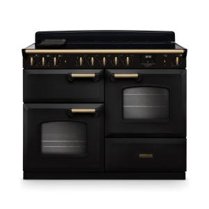 Rangemaster Classic Deluxe 110cm OC Induction Charcoal Black/Antique Brass