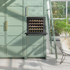 Caple WC6100GM wine cooler Compressor wine cooler Built-in Black, Transparent 30 bottle(s)