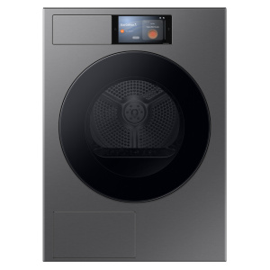 Samsung Series 9 AI Home DV90F09F4SU1 9KG Smart Heat Pump Tumble Dryer, Dark Steel