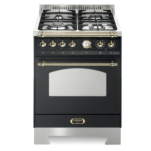 Lofra RNM66MFT-CiBRASS Freestanding cooker Electric Gas Black