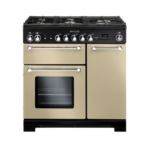Rangemaster KCH90DFFCR Range cooker Electric Gas Beige, Black, Silver