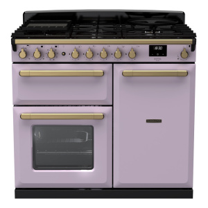 Rangemaster Estel Deluxe 100cm Dual Fuel Heather/Antique Brass