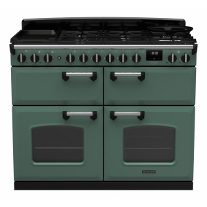 Rangemaster Classic Deluxe 110cm BC Dual Fuel Mineral Green/Chrome