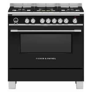 Fisher & Paykel OR90SCG6B1 cooker Freestanding cooker Electric Gas Black