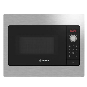 Bosch Serie 2 BFL523MS3B microwave Black, Stainless steel Solo microwave Built-in 20 L 800 W