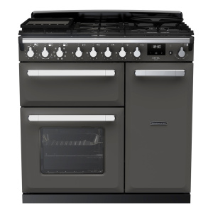 Rangemaster Estel Deluxe 90cm Dual Fuel Slate/Chrome