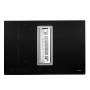 Caple DD780BK hob Black Built-in 78 cm Zone induction hob 4 zone(s) Built-in hood