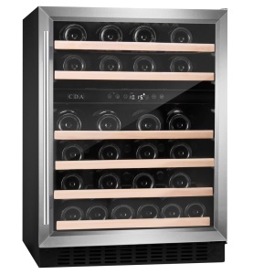 CDA CFWC604SS wine cooler Compressor wine cooler Undercounter Black 46 bottle(s)