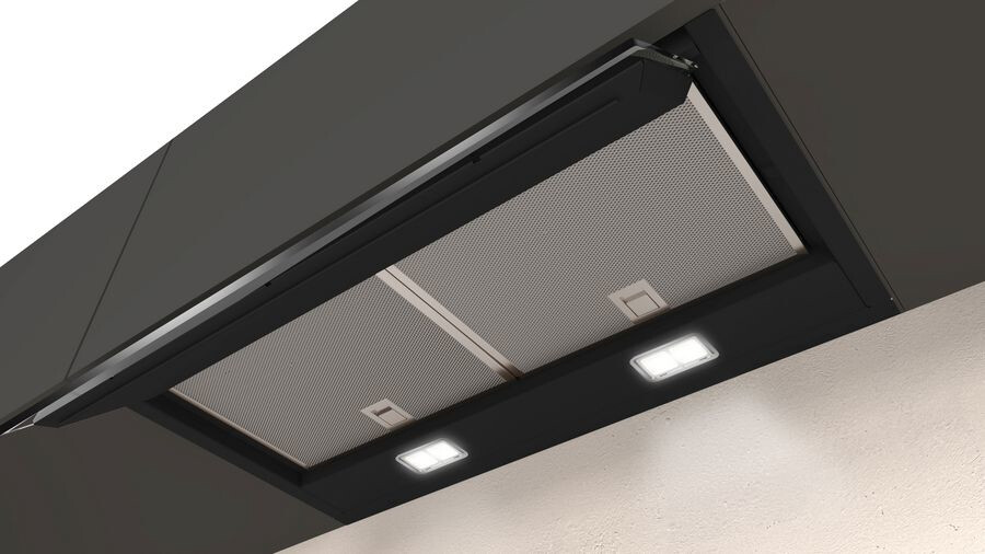 Neff D65XAM2S0B cooker hood Semi built-in (pull out) Black 460 m³/h - Image 6