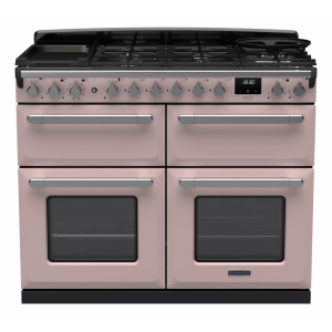 Rangemaster Estel Deluxe 110cm BC Dual Fuel Pale Pink/Chrome