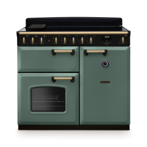 Rangemaster Classic Deluxe 100cm Induction Mineral Green/Antique Brass