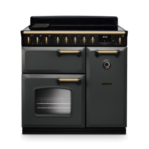 Rangemaster Classic Deluxe 90cm Induction Slate/Antique Brass