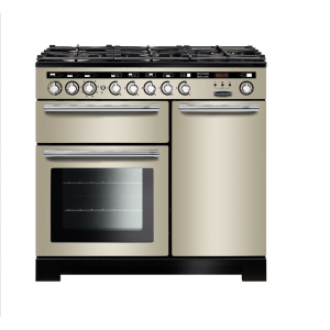 Rangemaster Encore Deluxe 100 Range cooker Electric Gas Black, Ivory