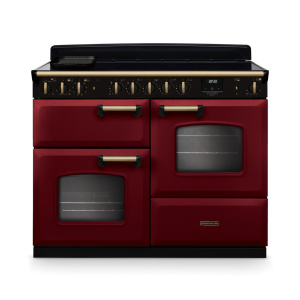 Rangemaster Classic Deluxe 110cm OC Induction Bordeaux/Antique Brass